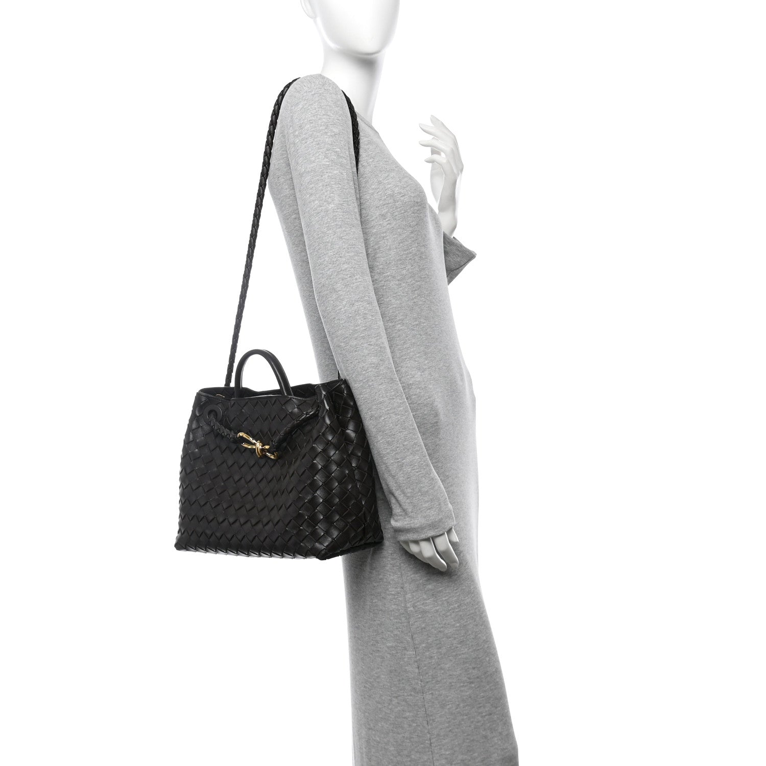 Bottega Veneta Nappa Intrecciato Medium Andiamo Shoulder Bag Fondant 3 of 10