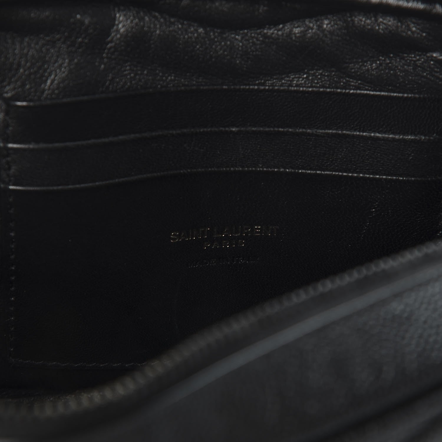 Saint Laurent Grain De Poudre Matelasse Monogram Mini Lou Camera Bag Black 7 of 10