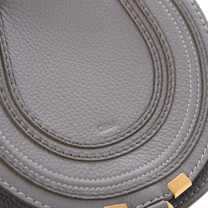 Chloe Calfskin Mini Marcie Round Crossbody Bag Cashmere Grey 10 of 10