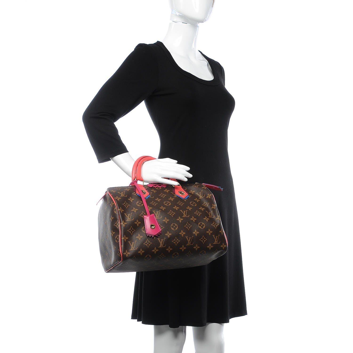 Louis Vuitton Monogram Totem Speedy 30 Flamingo 2 of 6