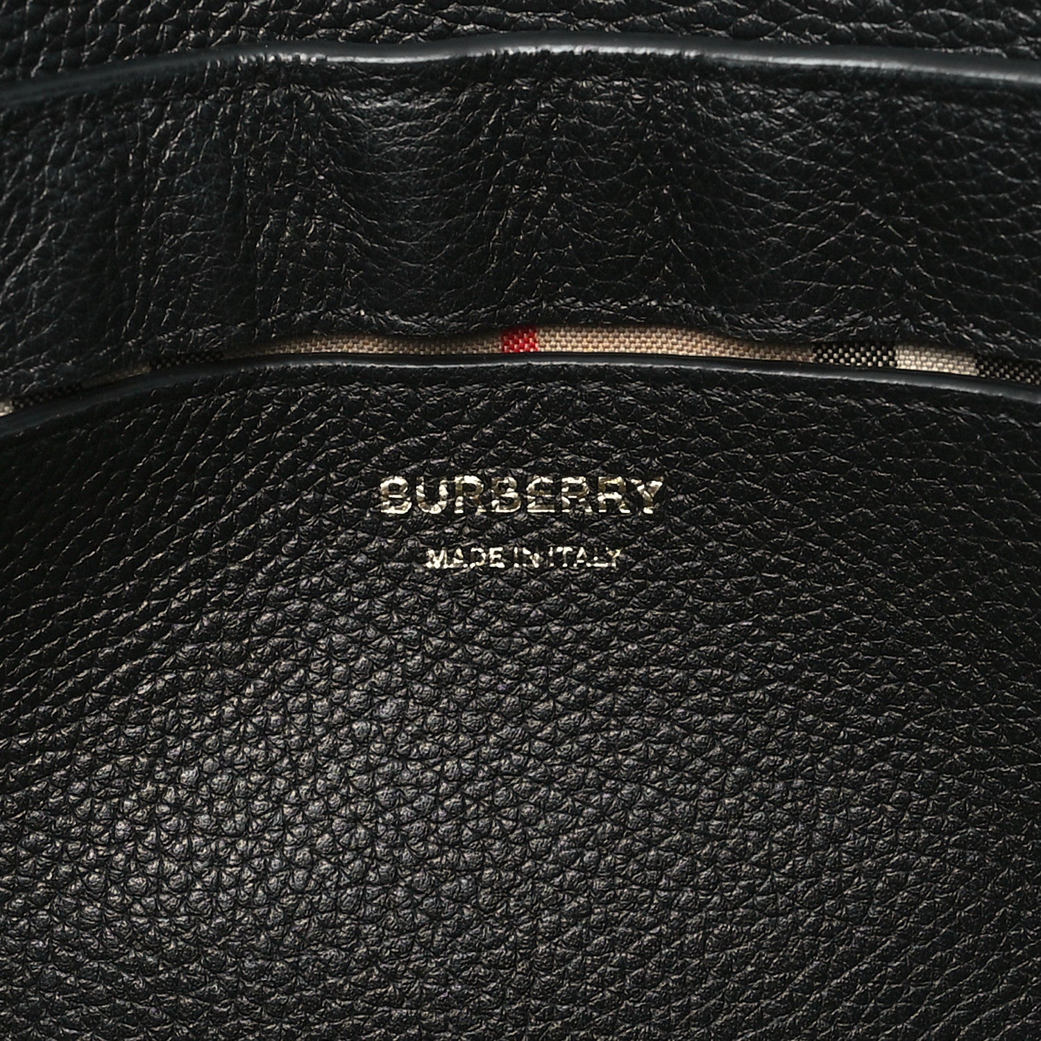 Burberry Coated Canvas Calfskin Vintage Check Medium Note Crossbody Bag Black 6 of 9