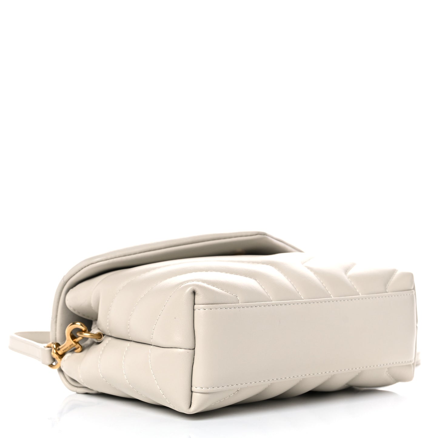 Calfskin Y Quilted Monogram Toy Loulou Crossbody Bag Ivory