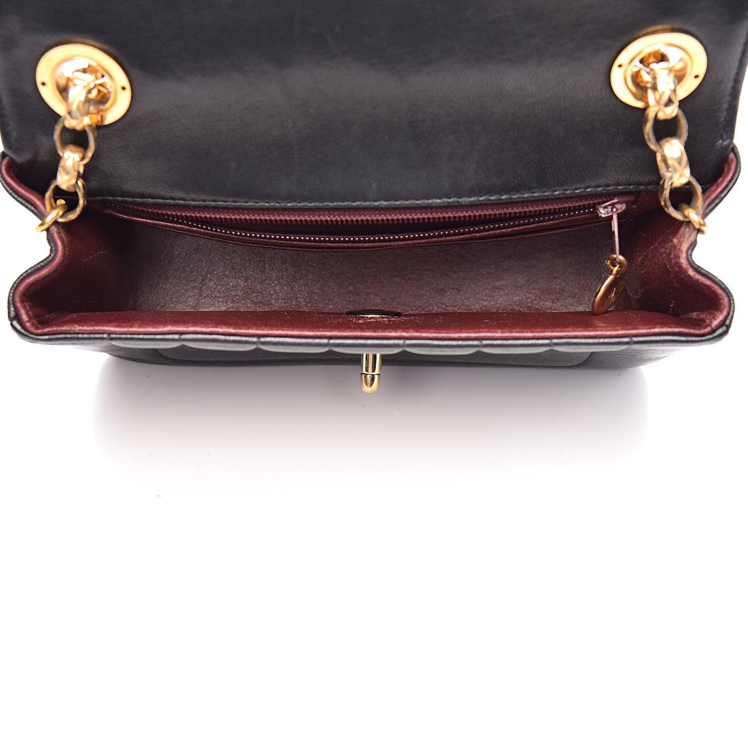 Chanel Lambskin Horizontal Vertical Quilted Small Single Flap Black 5 of 15