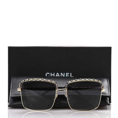 Chanel Metal Square Chain Sunglasses 71369 Grey 8 of 8