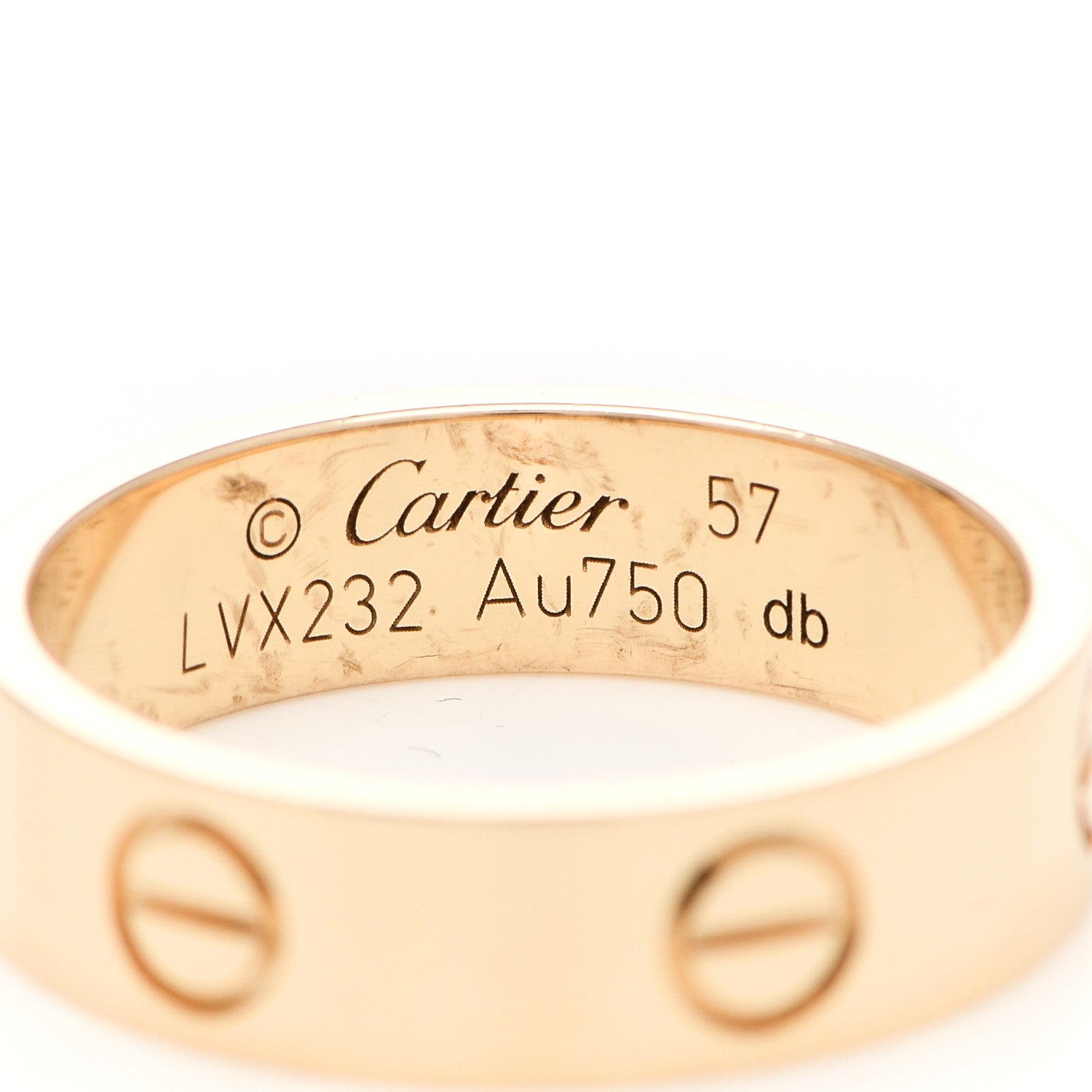 Cartier 18K Yellow Gold 5.5mm LOVE Ring 57 8 4 of 6