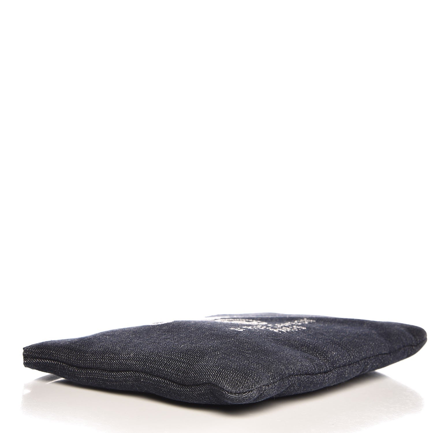 Chanel Denim Medium Deauville Pouch Dark Blue 4 of 7