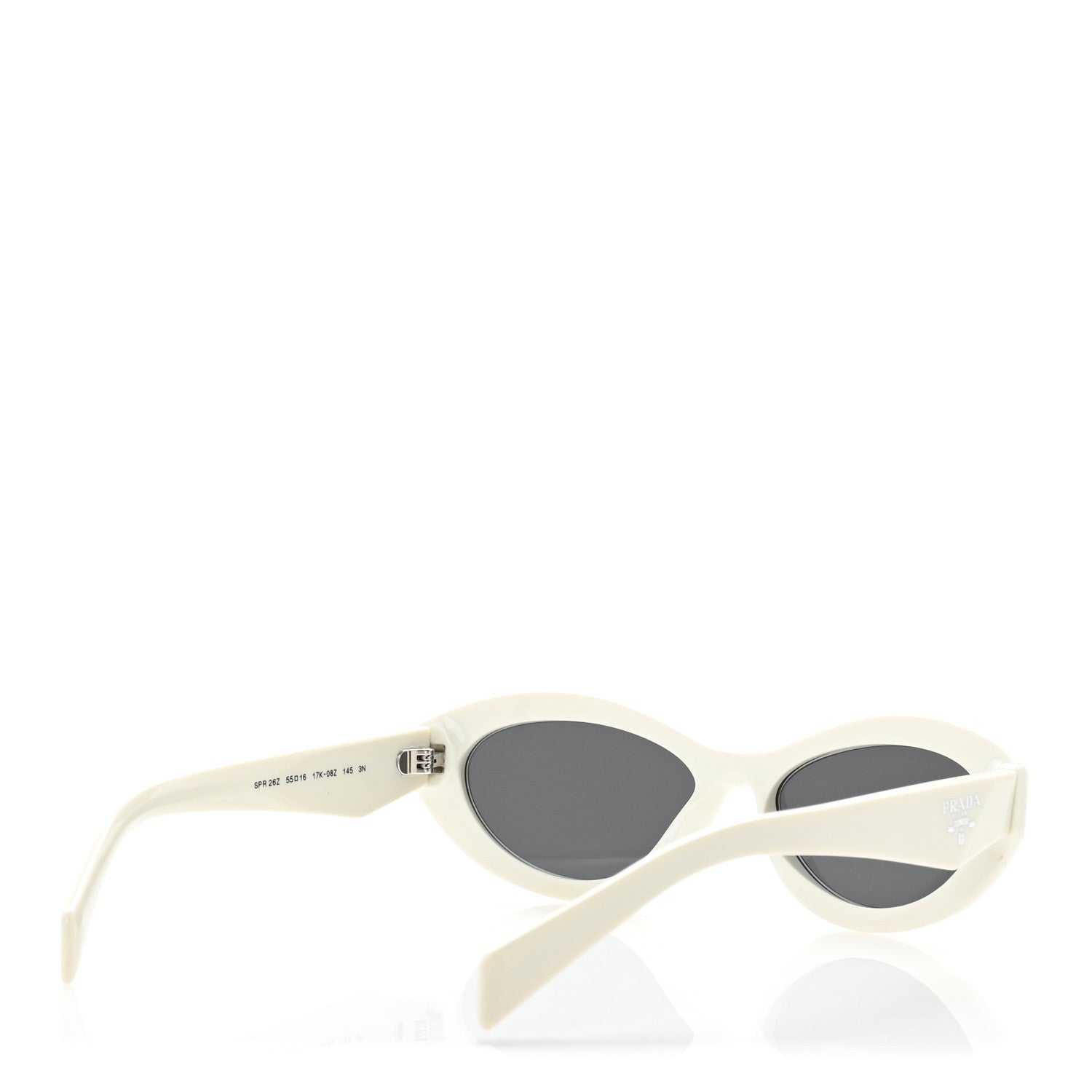 Prada Acetate Oval Sunglasses SPR 26Z White 4 of 8