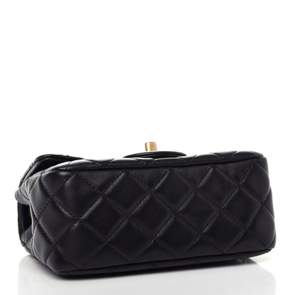 Chanel Lambskin Quilted Mini Pearl Crush Flap Black 4 of 11