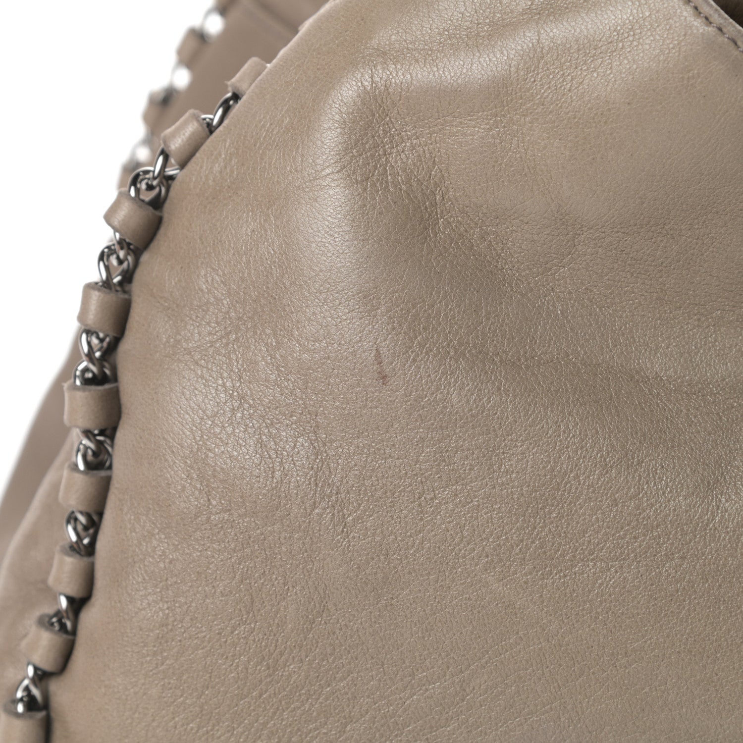Chanel Lambskin Chain Hobo Grey 9 of 16
