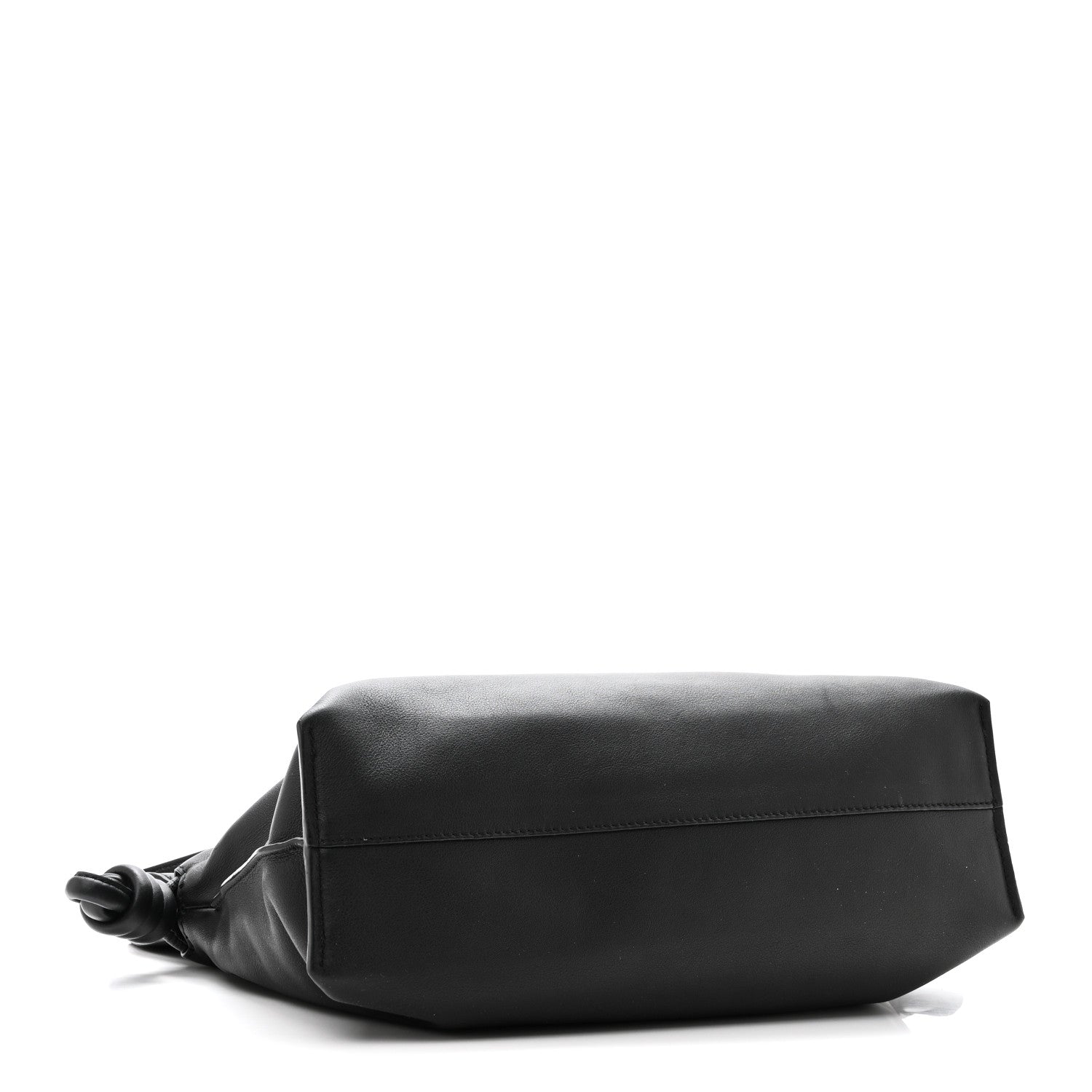 Loewe Nappa Calfskin Medium Flamenco Knot Clutch Black 4 of 9