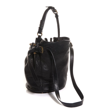 Alexander Wang Pebbled Lambskin Diego Bucket Bag Black Antique Brass Hardware 3 of 7