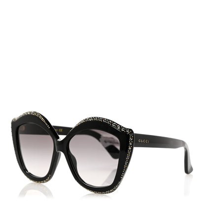 Gucci Crystal Cat Eye Sunglasses GG0118S Black 1 of 8