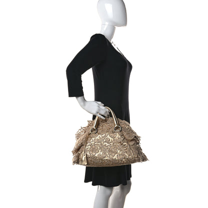 Prada Lace Pizzo S Bowler Gold 2 of 11