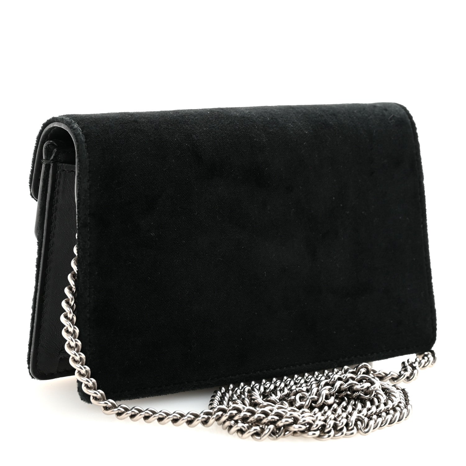 Gucci Velvet Super Mini Dionysus Shoulder Bag Black 3 of 9