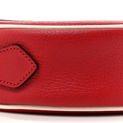 Gucci X ADIDAS Calfskin Small Ophidia Round Shoulder Bag White Red 10 of 10