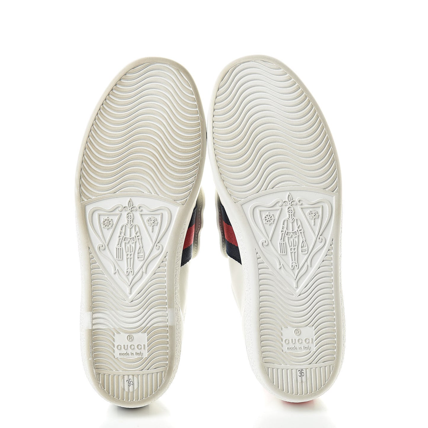 Calfskin Ayers Web Panther Embroidered Womens Ace Sneakers 36 White