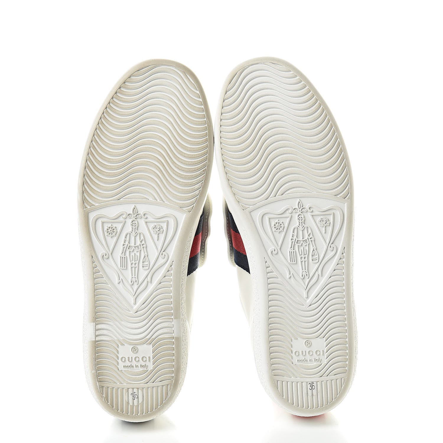 Gucci Calfskin Ayers Web Panther Embroidered Womens Ace Sneakers 36 White 6 of 10