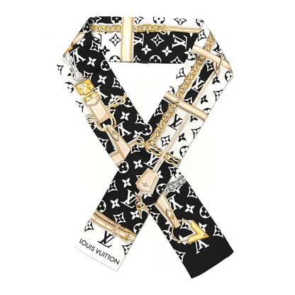 Louis Vuitton Silk Monogram Confidential Bandeau Black 1 of 4