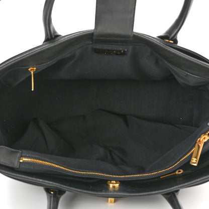 Chanel Calfskin Cerf Executive Shopper Tote Black 4 of 9