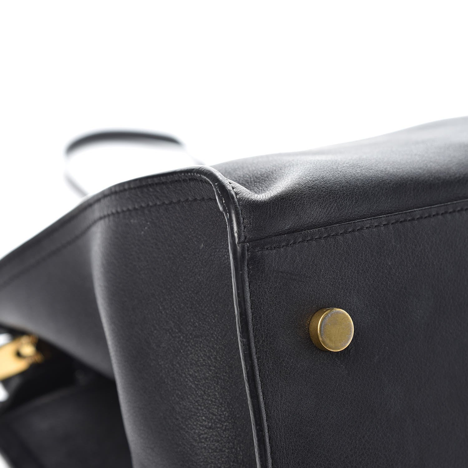 Saint Laurent Smooth Calfskin Small Monogram Cabas Black 10 of 13