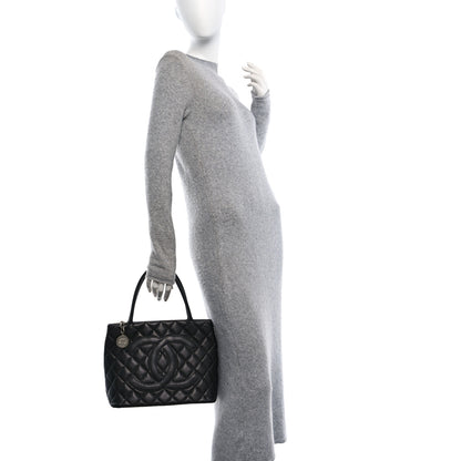 Chanel Caviar Quilted Medallion Tote Black 2 of 10