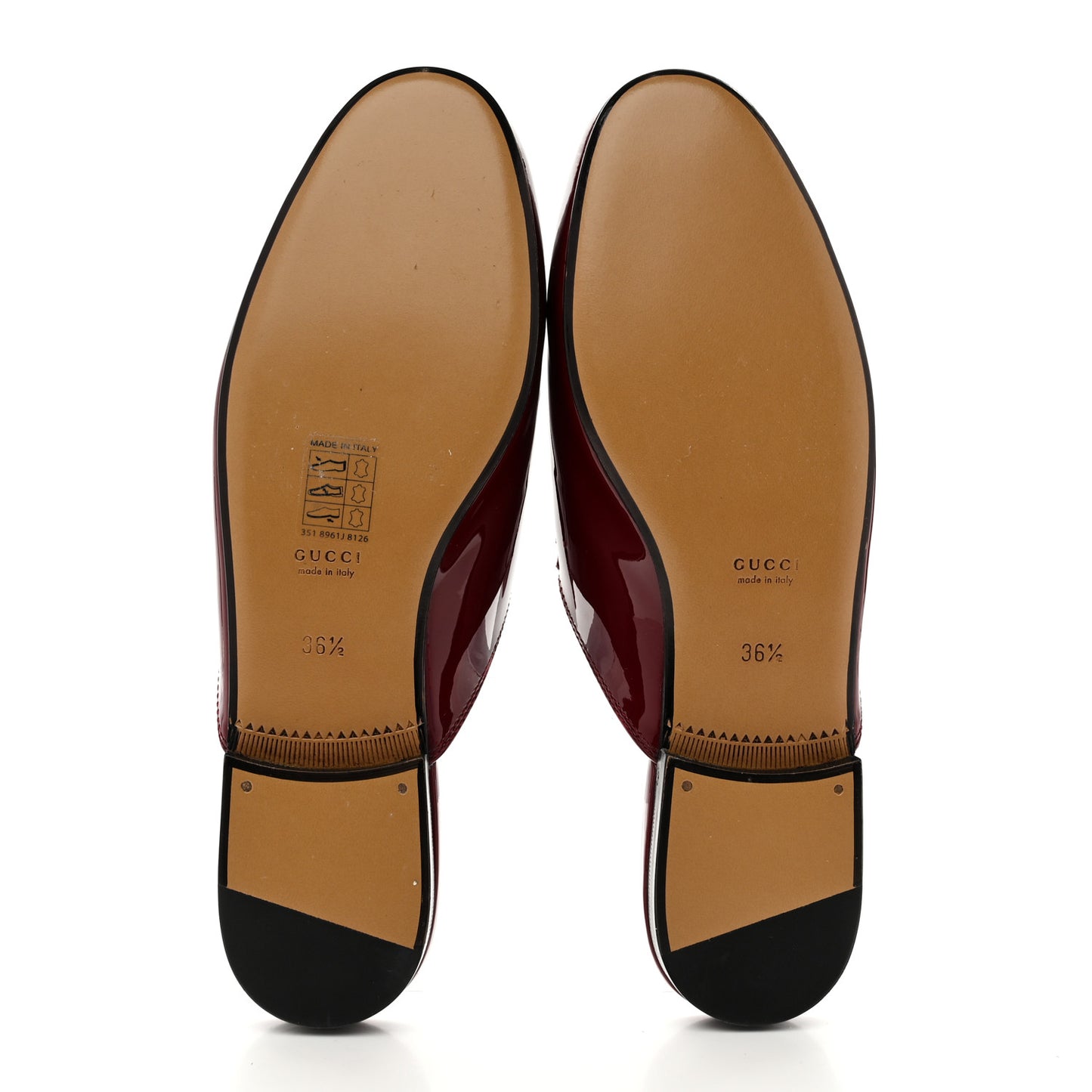 Patent Womens Princetown Slippers 36.5 Rosso Ancora