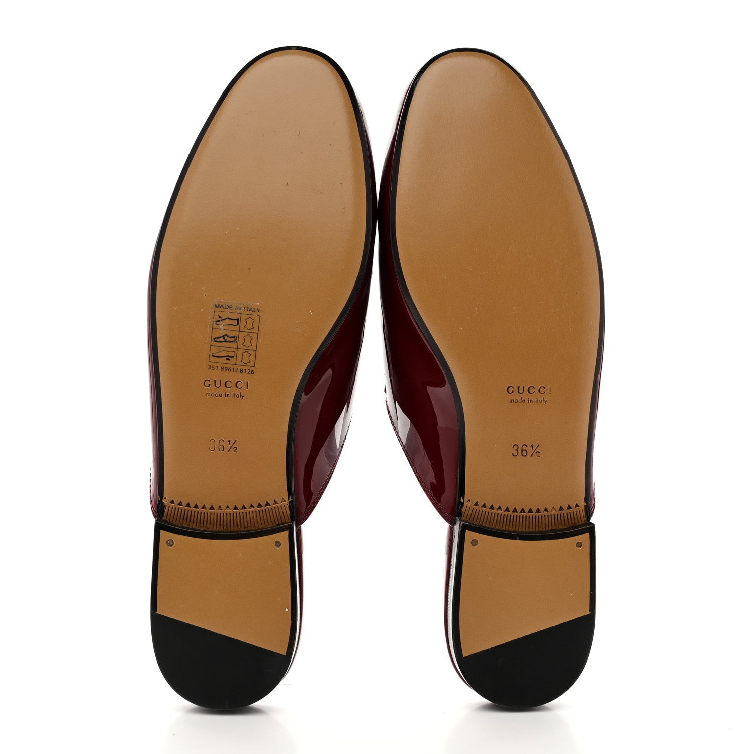 Gucci Patent Womens Princetown Slippers 36.5 Rosso Ancora 6 of 9