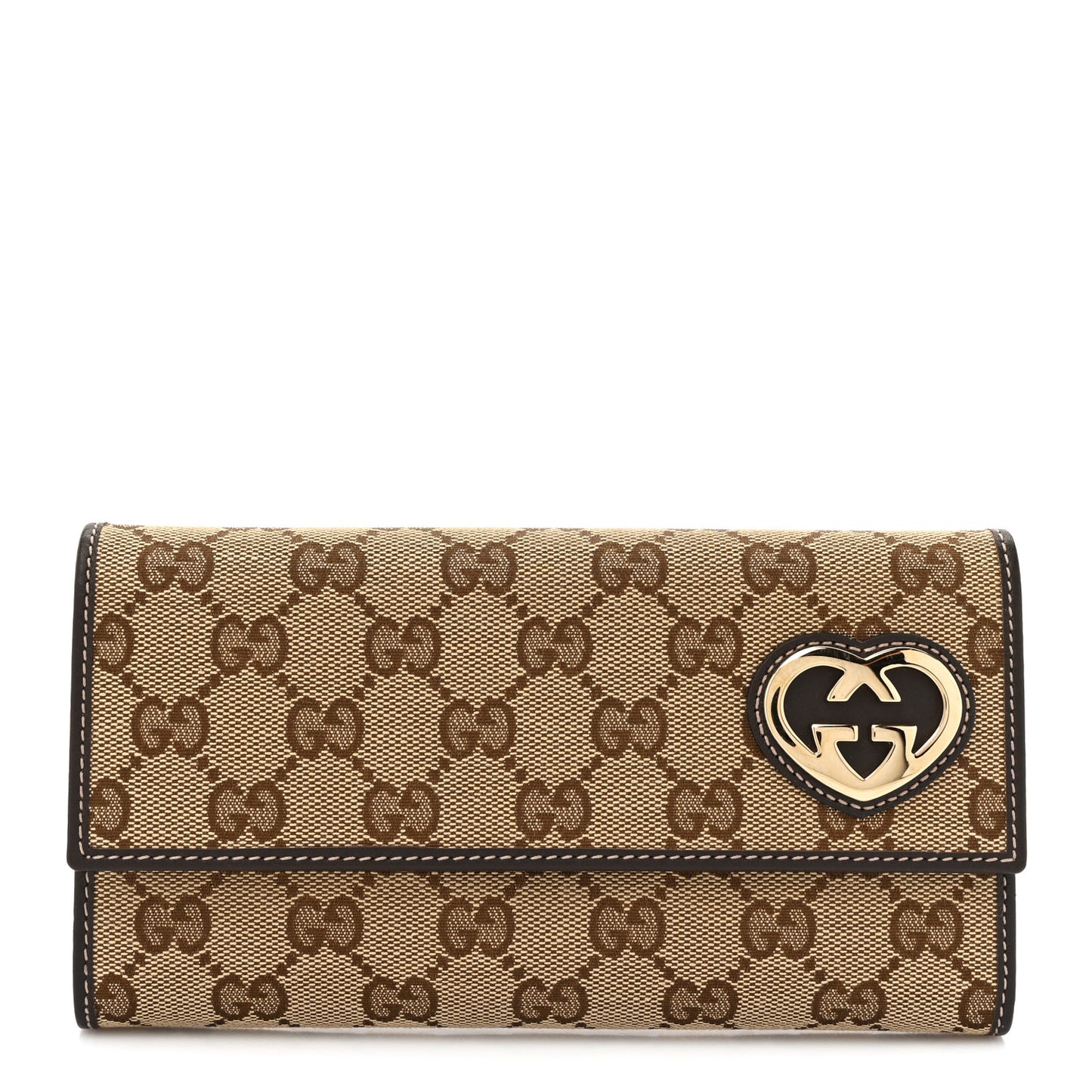 Monogram Lovely Heart Continental Wallet Brown