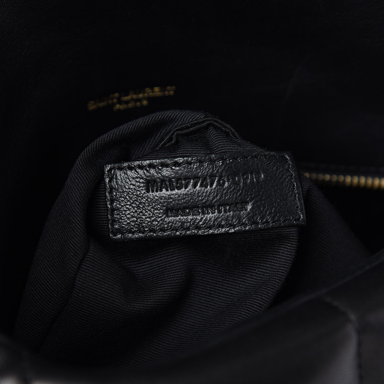 Saint Laurent Lambskin Quilted Small Loulou Puffer Monogram Chain Satchel Black 7 of 12