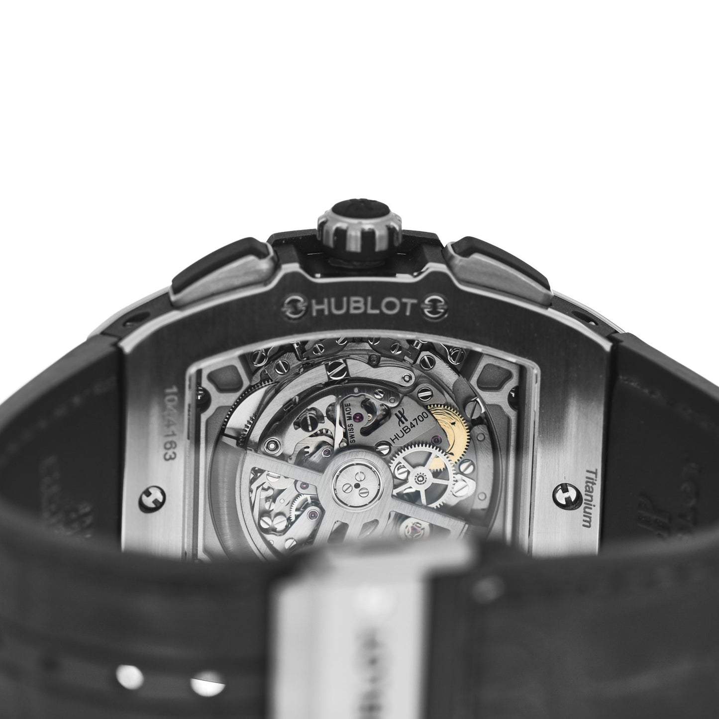 Titanium Ceramic Alligator 45mm Spirit of Big Bang Automatic Watch Black 641.NM.0173.LR