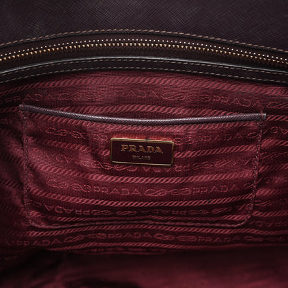 Prada Saffiano Large Galleria Double Zip Tote Bordeaux 7 of 14