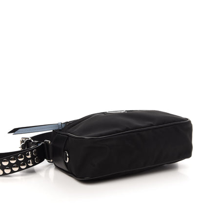 Prada Tessuto Nylon Studded New Vela Shoulder Bag Black Astrale 4 of 10