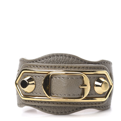 Balenciaga Chevre Gold Metallic Edge Hardware M Bracelet Gris Acier 1 of 5