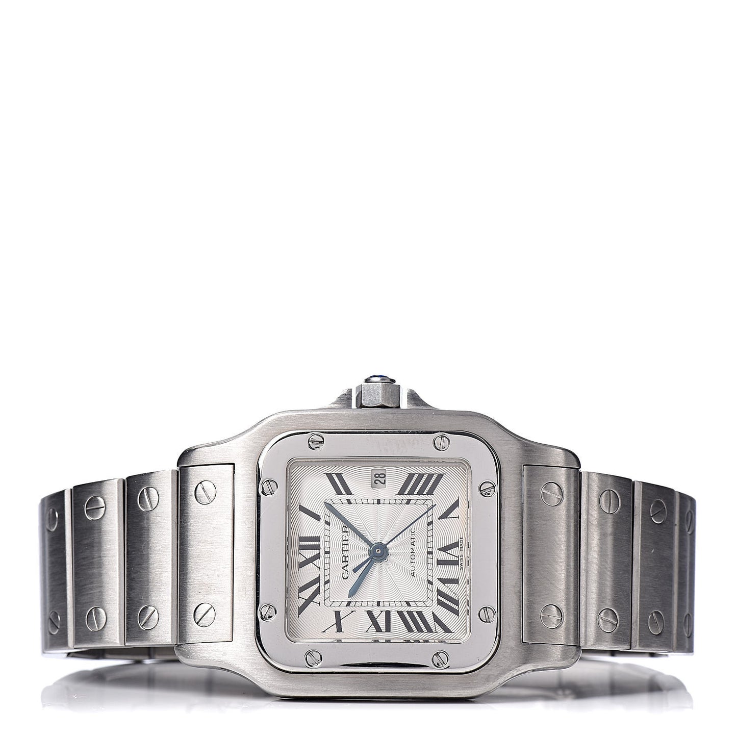 Stainless Steel 29mm Santos De Galbee Automatic Watch