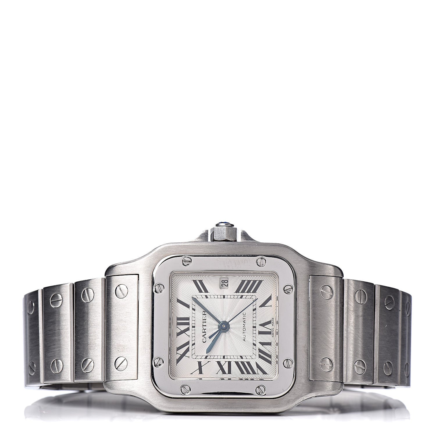 Cartier Stainless Steel 29mm Santos De Galbee Automatic Watch 3 of 6