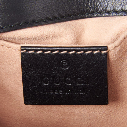 Gucci Calfskin Matelasse Mini GG Marmont Shoulder Bag Black 9 of 9