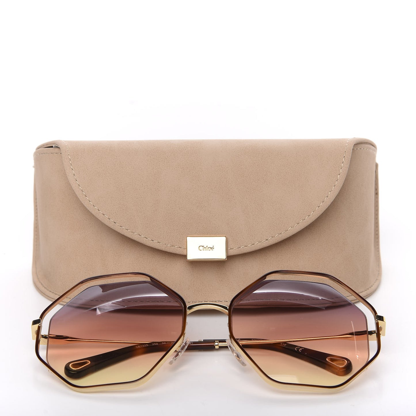 Poppy Geometric Sunglasses CE132S Havana Brown