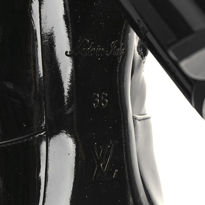 Louis Vuitton Patent Uniformes Silhouette Ankle Boots 36 Black 7 of 7