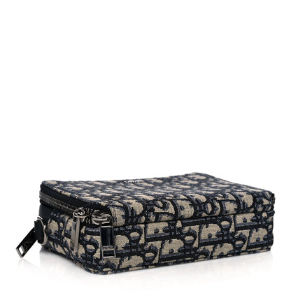 Christian Dior Oblique Pouch Navy Blue 4 of 15