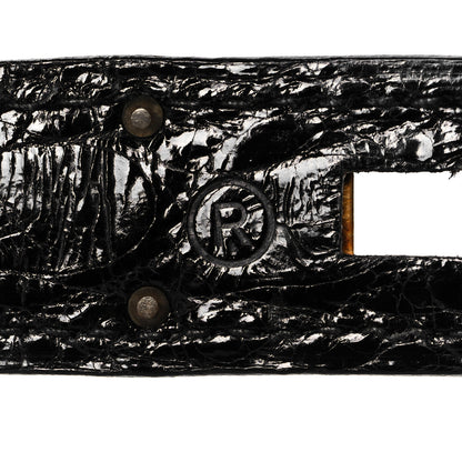 Hermes Shiny Alligator Kelly Sellier 28 Black 8 of 20