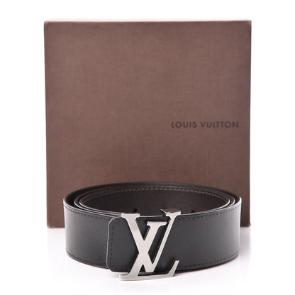 Louis Vuitton Calfskin 40mm LV Initiales Reversible Belt 100 40 Dark Brown Black 13 of 13