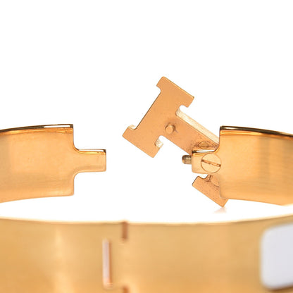 Hermes Enamel Narrow Clic Clac H Bracelet PM White 5 of 7