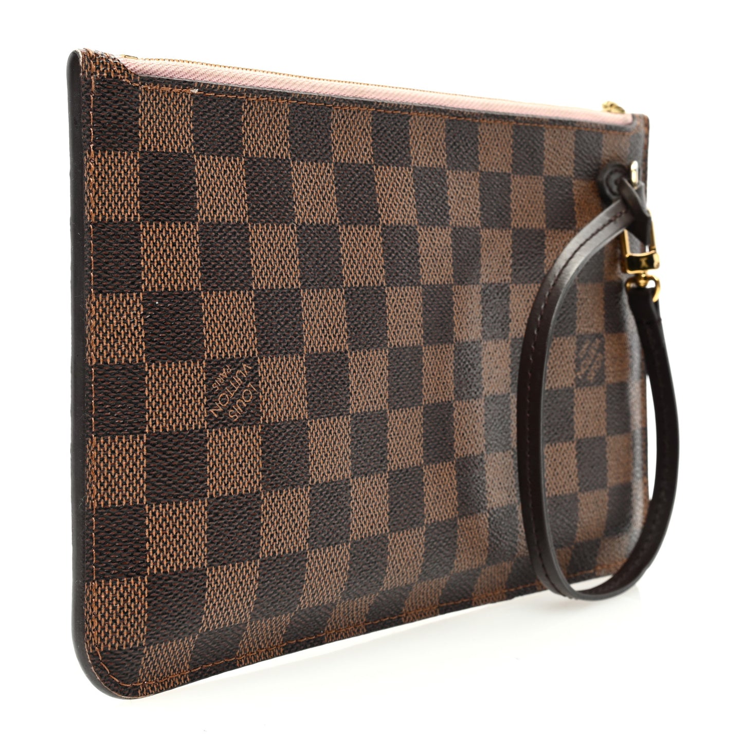 Damier Ebene Neverfull MM GM Pochette Rose Ballerine