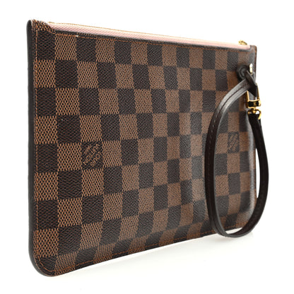 Louis Vuitton Damier Ebene Neverfull MM GM Pochette Rose Ballerine 3 of 7