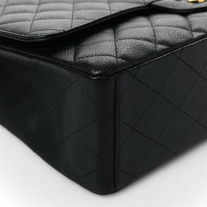 Chanel Caviar Quilted Maxi Single Flap Black 9 of 10