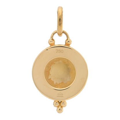 Temple St. Clair 18K Yellow Gold Diamond Small Pave Angel Pendant 3 of 3