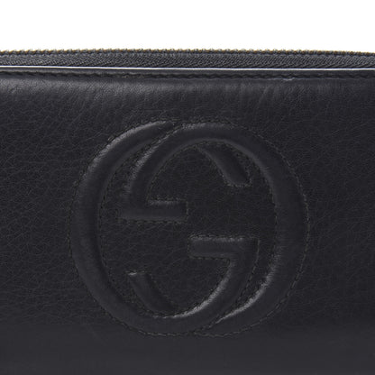 Gucci Calfskin Soho Zip Around Wallet Black 9 of 10
