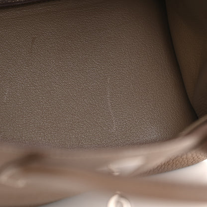 Hermes Taurillon Clemence Birkin 30 Etoupe 10 of 23
