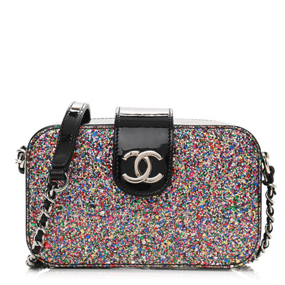 Chanel Glitter Patent Evening On The Moon Camera Case Black Multicolor 1 of 12
