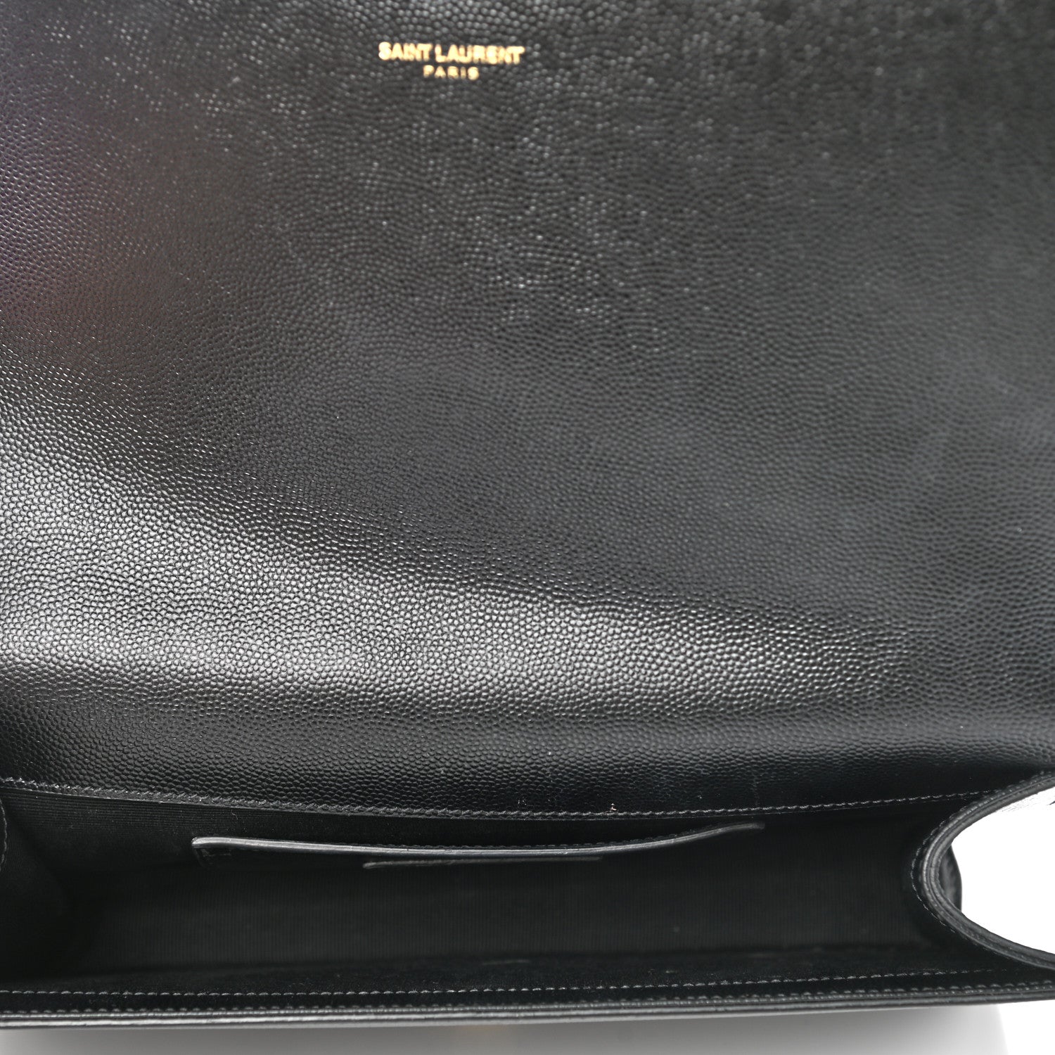 Saint Laurent Grain De Poudre Classic Monogram Kate Clutch Black 5 of 6